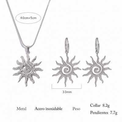 Collar Sol Espiral